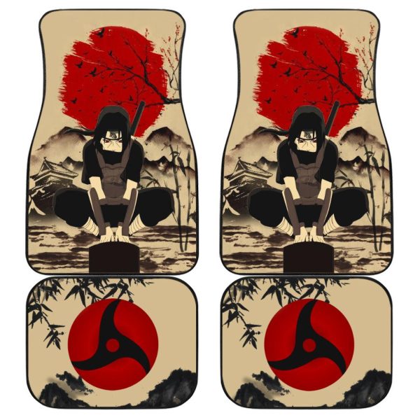 Naruto Anime Car Floor Mats Car AccessoriesItachi Uchiha Mix Antique Artwork
