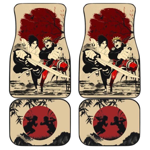 Gaara Mix Antique Artwork Car Floor Mats Anime Naruto Car Accessories