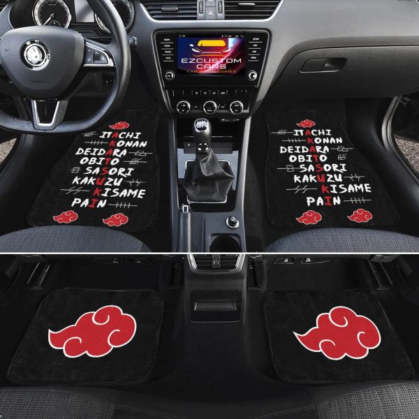 naruto car accessories akatsuki cloud car floor mats name member in akatsuki group bbfgt
