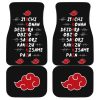 Naruto Car Accessories Akatsuki Cloud Car Floor Mats Name Member In Akatsuki Group