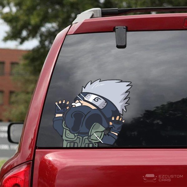 naruto car accessories anime car sticker kakashi funny hitting glass kngfi