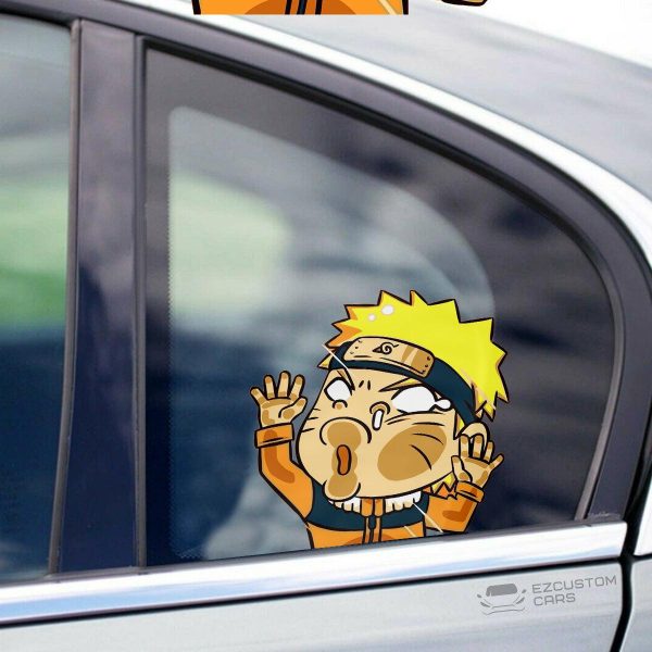 naruto car accessories anime car sticker naruto funny hitting glass afeix