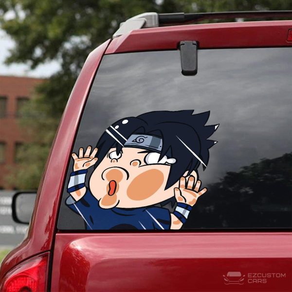 naruto car accessories anime car sticker sasuke funny hitting glass tw3h6