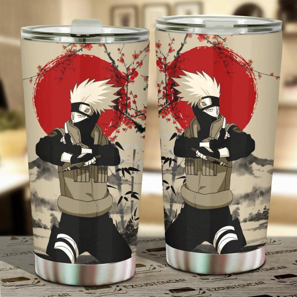 Naruto Car Accessories Anime Car Tumblers Cup Kakashi Japanese Style