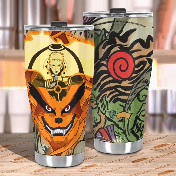 naruto car accessories anime car tumblers cup naruto and kurama exihf