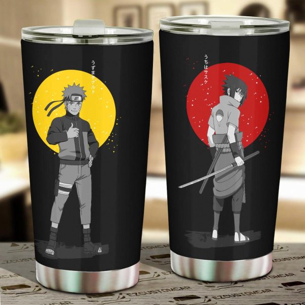 Naruto Car Accessories Anime Car Tumblers Cup Sasuke Japanese Style