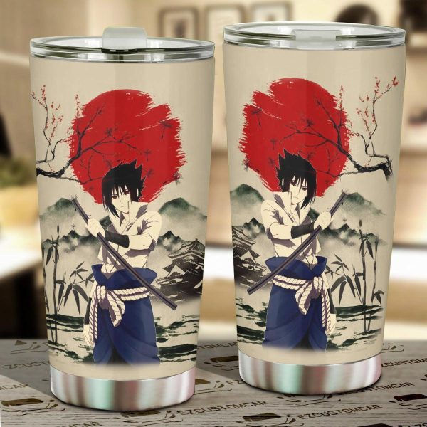 Naruto Car Accessories Anime Car Tumblers Cup Naruto x Sasuke Mix Antique Artwork