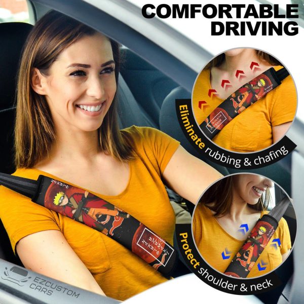 Naruto Car Accessories Anime Naruto Seat Belt Covers Uzumaki