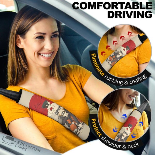 Sasuke x Naruto Naruto Anime Seat Belt Covers Mix Antique Artwork