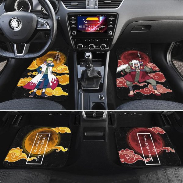 naruto car floor mats jiraiya and minato m9u5x