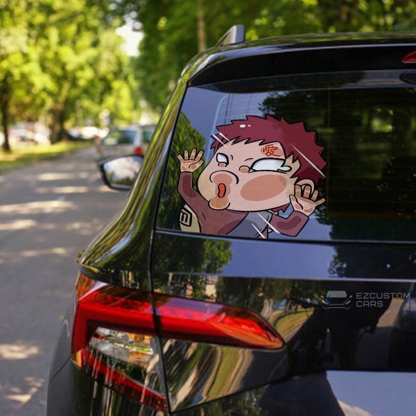 Naruto Car Sticker Gaara Funny Hitting Glass Naruto Car Sticker Gaara Funny Hitting Glass