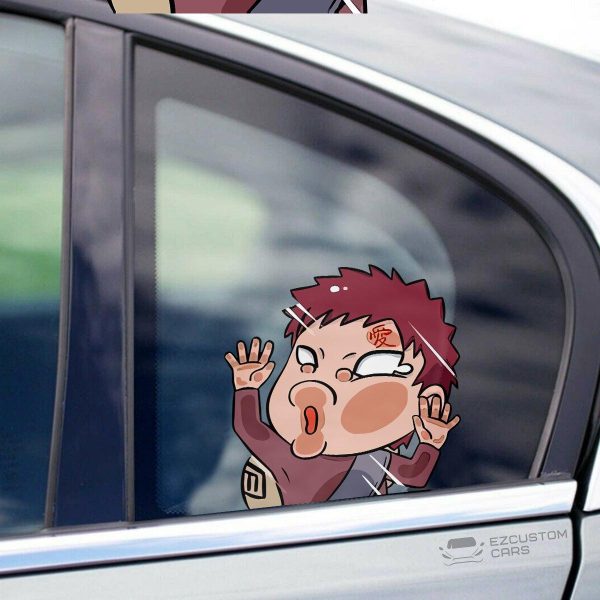 Naruto Car Sticker Gaara Funny Hitting Glass