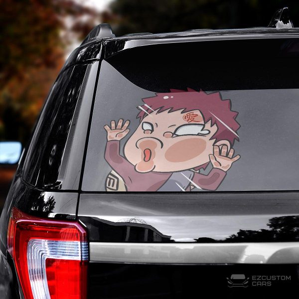 naruto car sticker gaara funny hitting glass vzpje