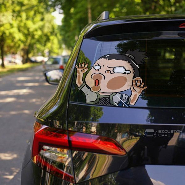 Naruto Car Sticker Shikamaru Funny Hitting Glass