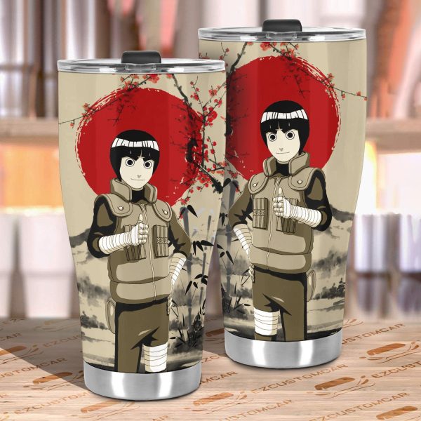 naruto car tumblers cup rock lee mix antique artwork wevmg