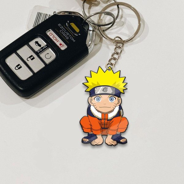 Naruto Kid Keychains Naruto Anime Custom Car Accessories