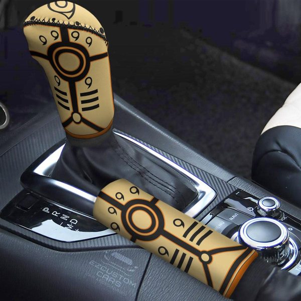 Naruto Nine Tails Shift Knobs Car Covers Set Custom Anime Car Accessories