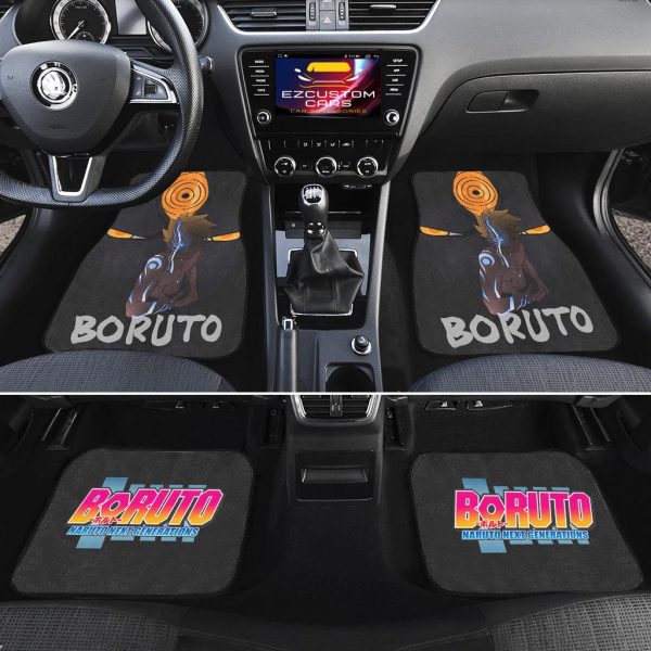 naruto uzumaki boruto anime car floor mats 65rda