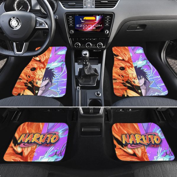 naruto vs sasuke car floor mats anime car accessories stas7