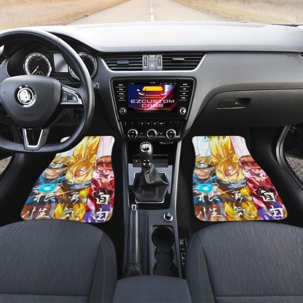 Naruto x Goku x Luffy Anime Car Floor Mats 3 naruto x goku x luffy anime car floor mats ksuhv