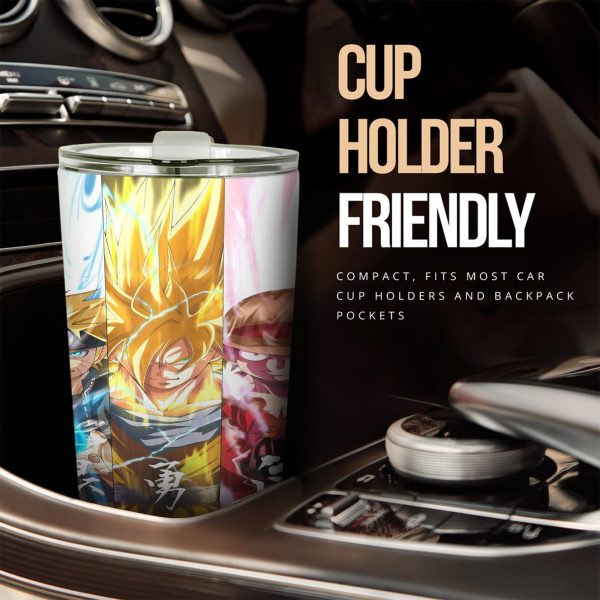 naruto x goku x luffy tumbler cup custom main characters anime car accessories dqqxl