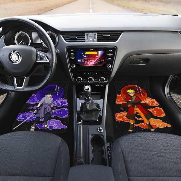 naruto x sasuke anime car floor mats hedda