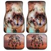 Native American Wolf Dreamcatcher Car Floor Mats