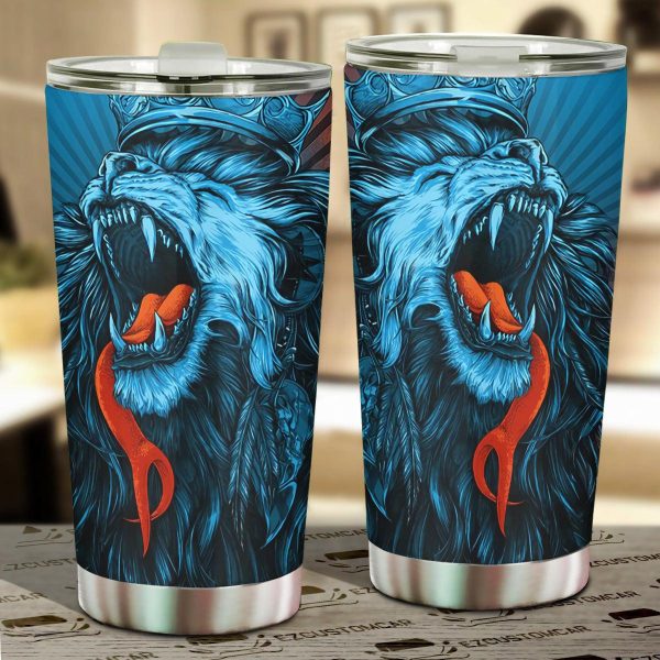 Summer Lion Car Tumbler Cup Custom Lion Car Accessories