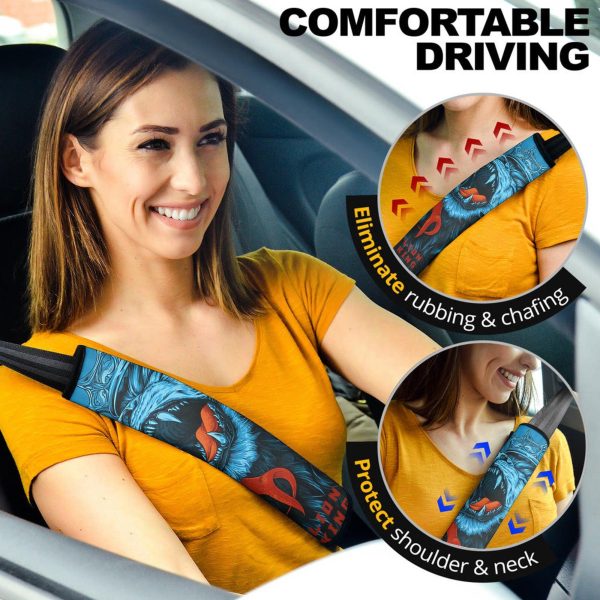 Native Lion Seat Belt Covers Custom Lion Car Accessories