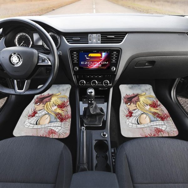 natsu x lucy car floor mats custom fairy tail car accessories aod69
