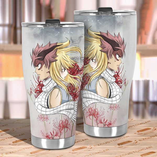 natsu x lucy car tumblers cup custom fairy tail car accessories g55k6