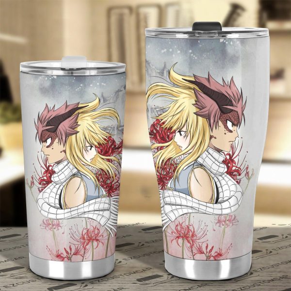 natsu x lucy car tumblers cup custom fairy tail car accessories olvzp