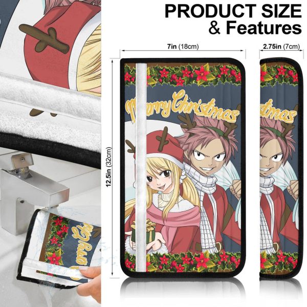 natsu x lucy seat belt covers custom fairy tail car accessories christmas gifts jfvf9