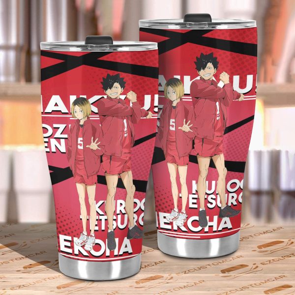 nekoma car tumbler cup custom haikyuu anime car accessories ntahi