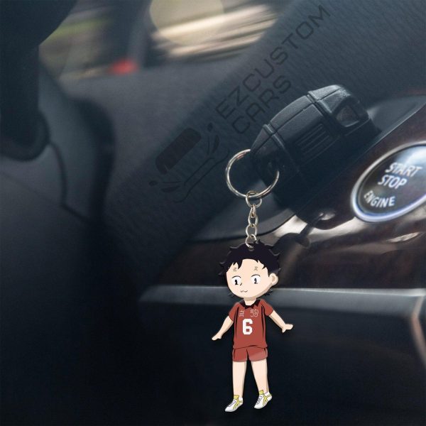 nekoma high keychains custom shhei fukunaga haikyuu car accessories vbspf