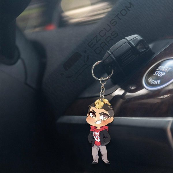 nekoma high keychains custom taketora yamamoto haikyuu car accessories bw7tc