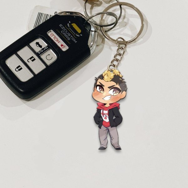 nekoma high keychains custom taketora yamamoto haikyuu car accessories x7ryq