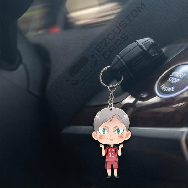 nekoma high lev haiba keychains custom haikyuu car accessories hx60t