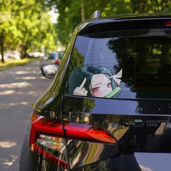 Demon Slayer Car Accessories Anime Car Sticker Nezuko Kamado