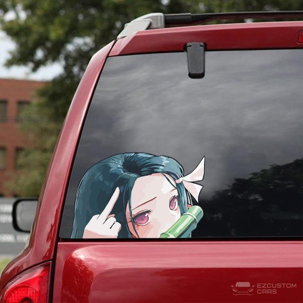 nezuko car stickers demon slayer car decal qyzu3