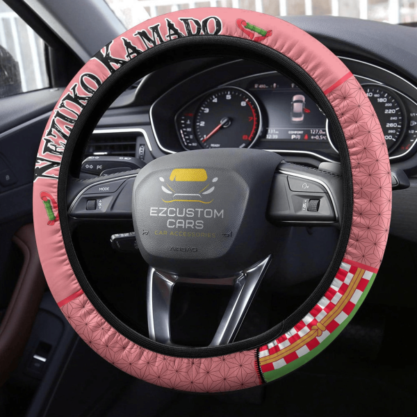 nezuko kamado anime steering wheel cover custom anime demon slayer car accessories xizlh