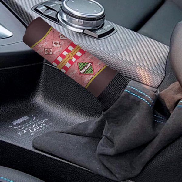 nezuko kamado demon slayer pattern shift knobs car covers set custom anime car accessories 2xjzm