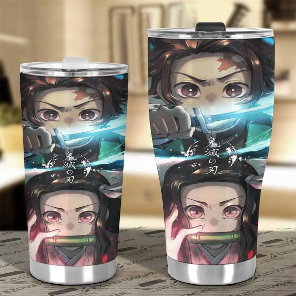 nezuko kamado tumbler cup custom demon slayers anime car accessories gwbcb
