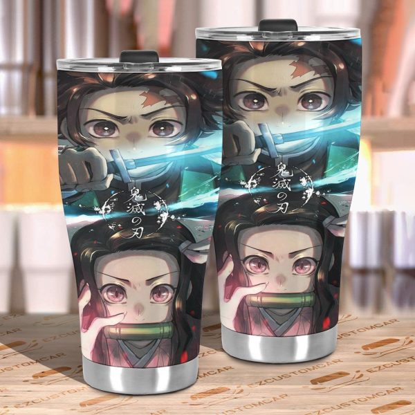 nezuko kamado tumbler cup custom demon slayers anime car accessories i451q