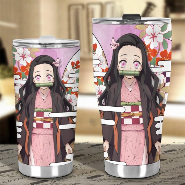 nezuko tumbler cup custom demon slayers anime car accessories nceoy