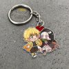 Nezuko x Zenitsu Keychains Demon Slayer Anime Custom Car Accessories