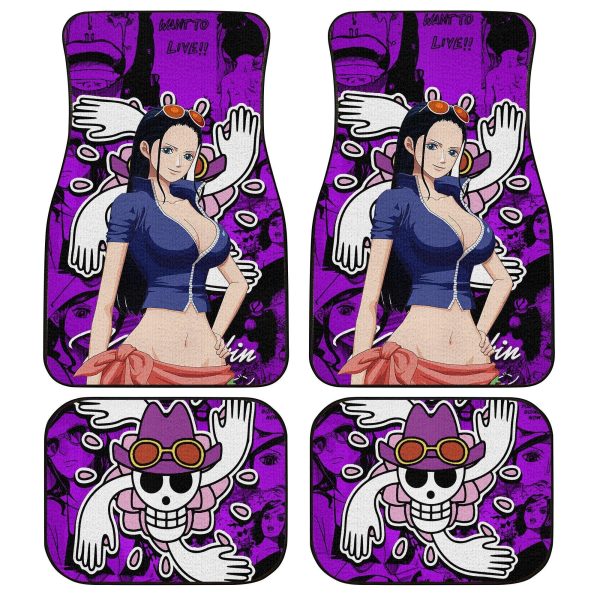 Nico Robin Car Floor Mats One Piece Anime Decor For Cars