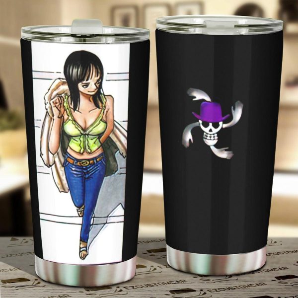 Car Tumbler Cup Robin Custom One Piece Anime Car Accessories