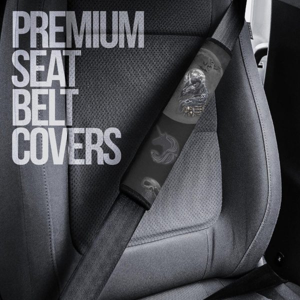 night s kull unicorn seat belt covers custom unicorn car accessories sfkqj