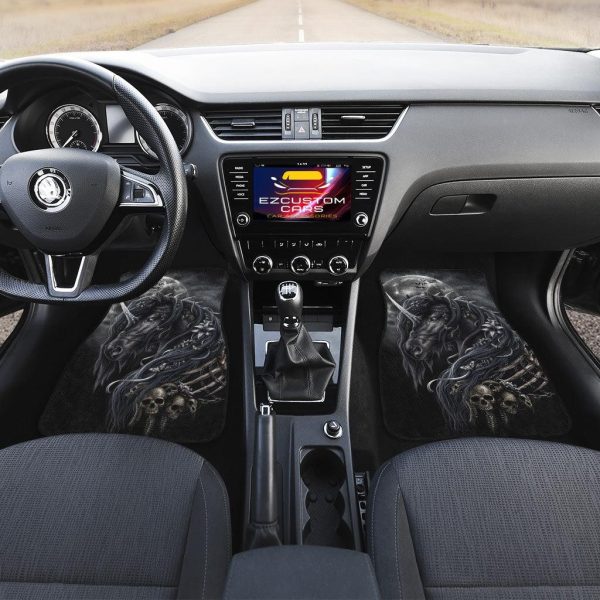 night skull unicorn car floor mats custom unicorn car accessories 44wtj